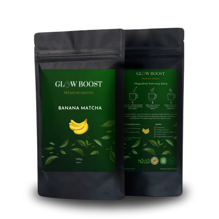 BANANŲ MATCHA, 100 g