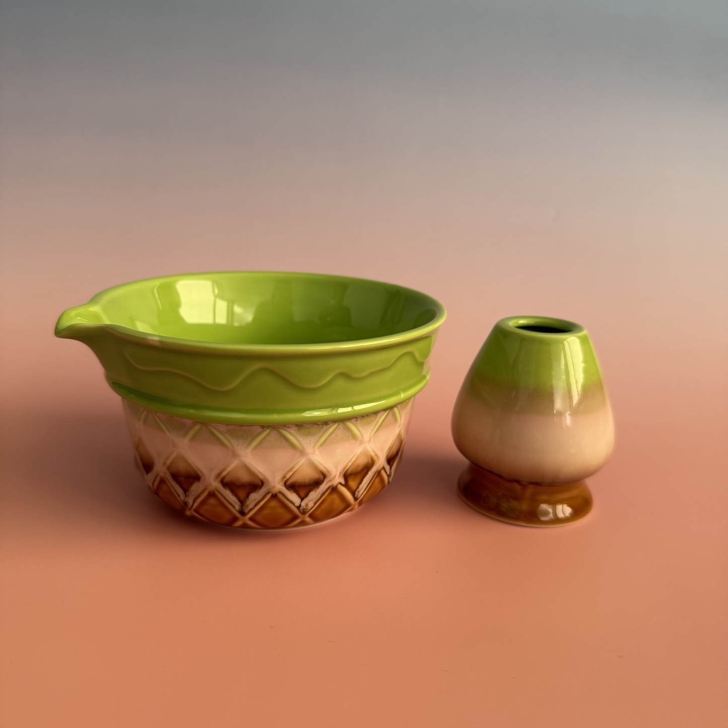 MATCHA RINKINYS GREEN OMBRE PRADEDANTIESIEMS
