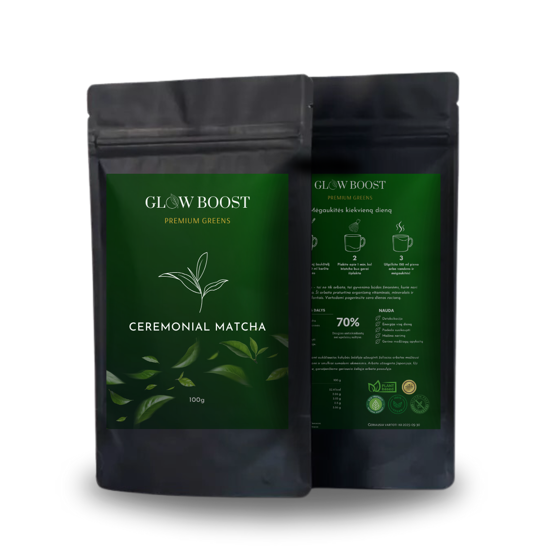 CEREMONINĖ MATCHA, 100g – GLOW BOOST