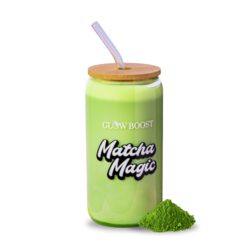 Glow Boost matcha stiklinė