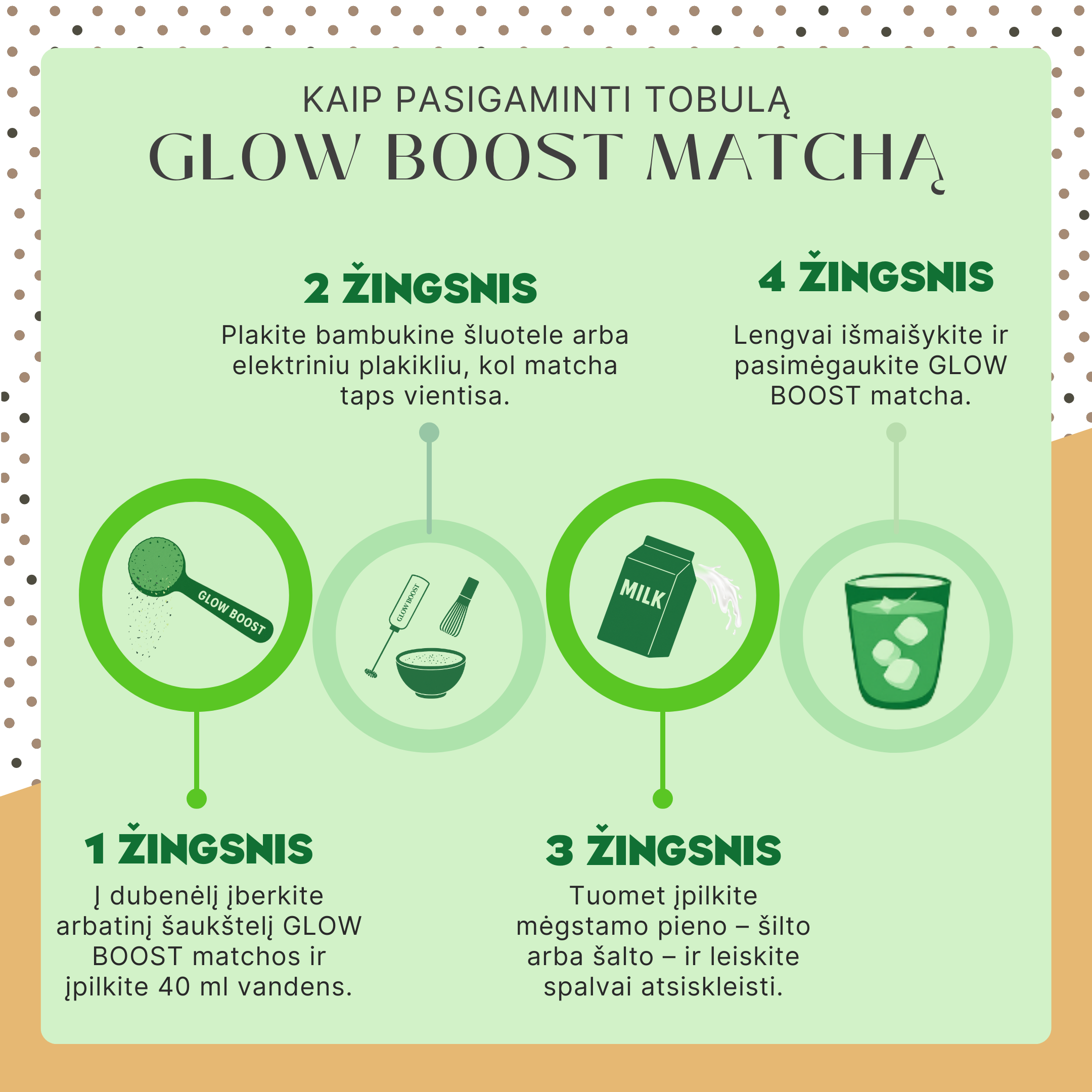 MEDAUS IR KARAMELĖS MATCHA, 100g