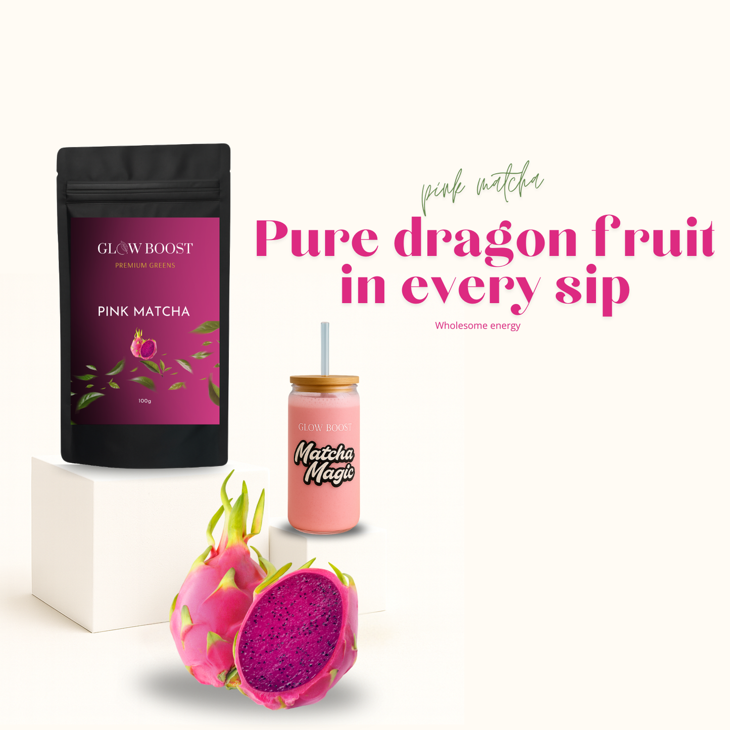 PREMIUM PINK (Not) MATCHA, 100 g