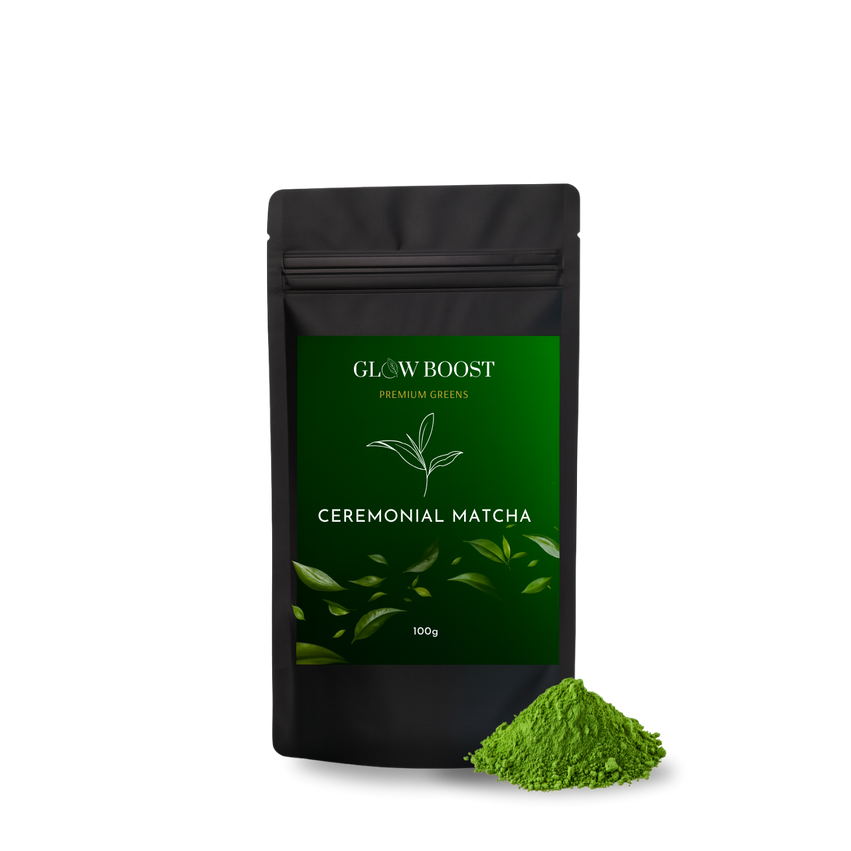 Glow Boost matcha pakelis